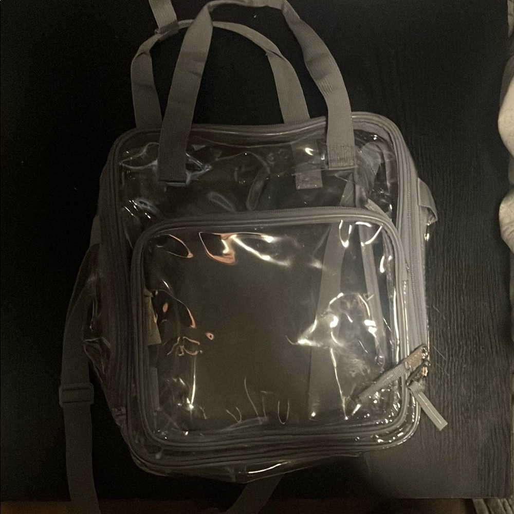Transparent Gray Tote Bag
